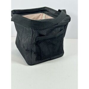 Thirty-One Littles Carry All Caddy 6" Mini Utility Tote Bag Black Front Pocket